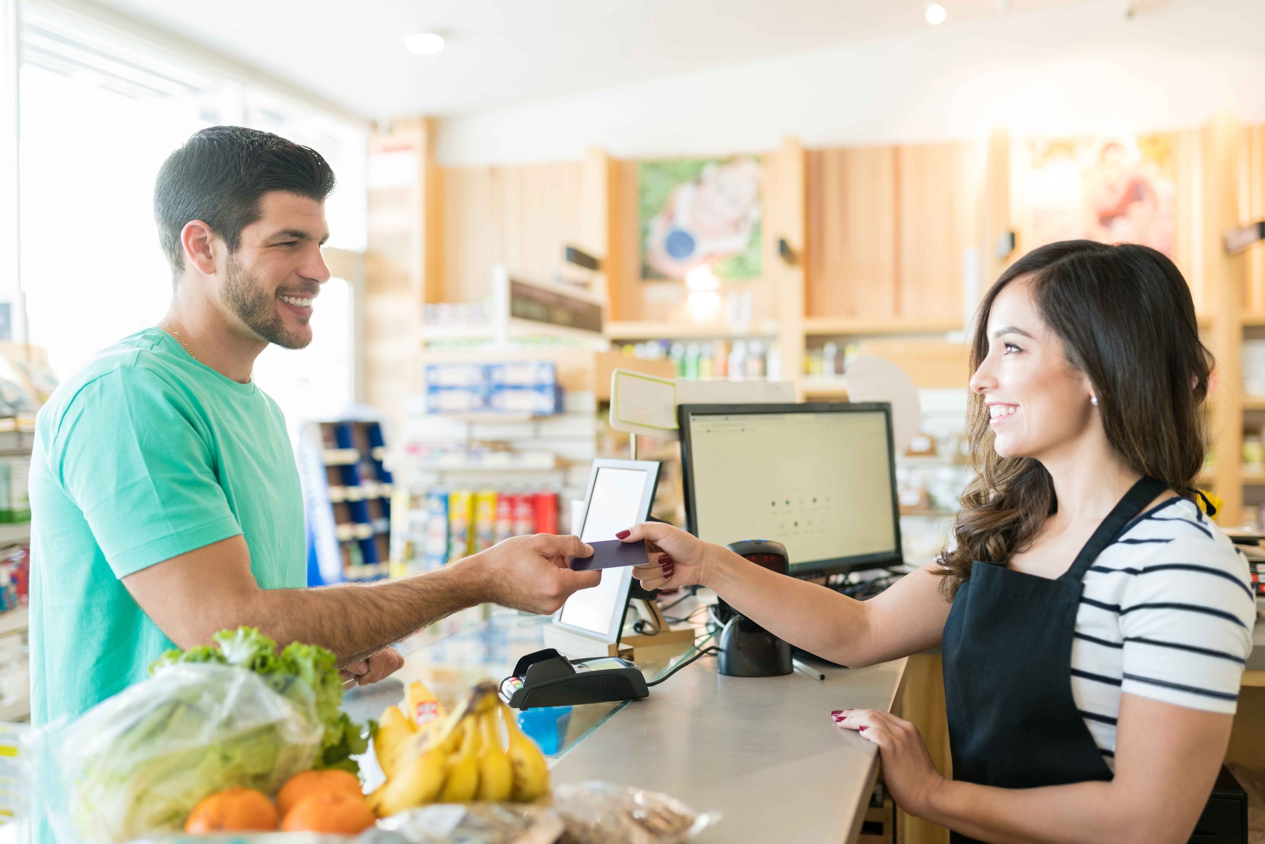 Restaurant POS in use